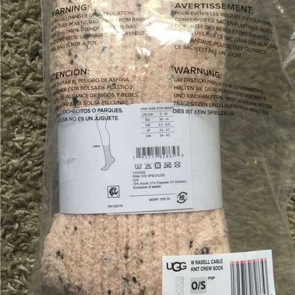 UGG Randell Cable Knit Crew Sock - Picture 4 of 12